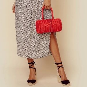 NWT Cleobella Clarissa Salsa Wicker Bag